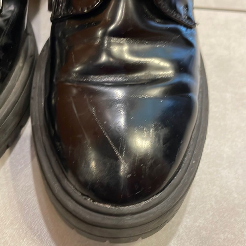 Forever 21 black heeled lace up ankle boots - Picture 3 of 13